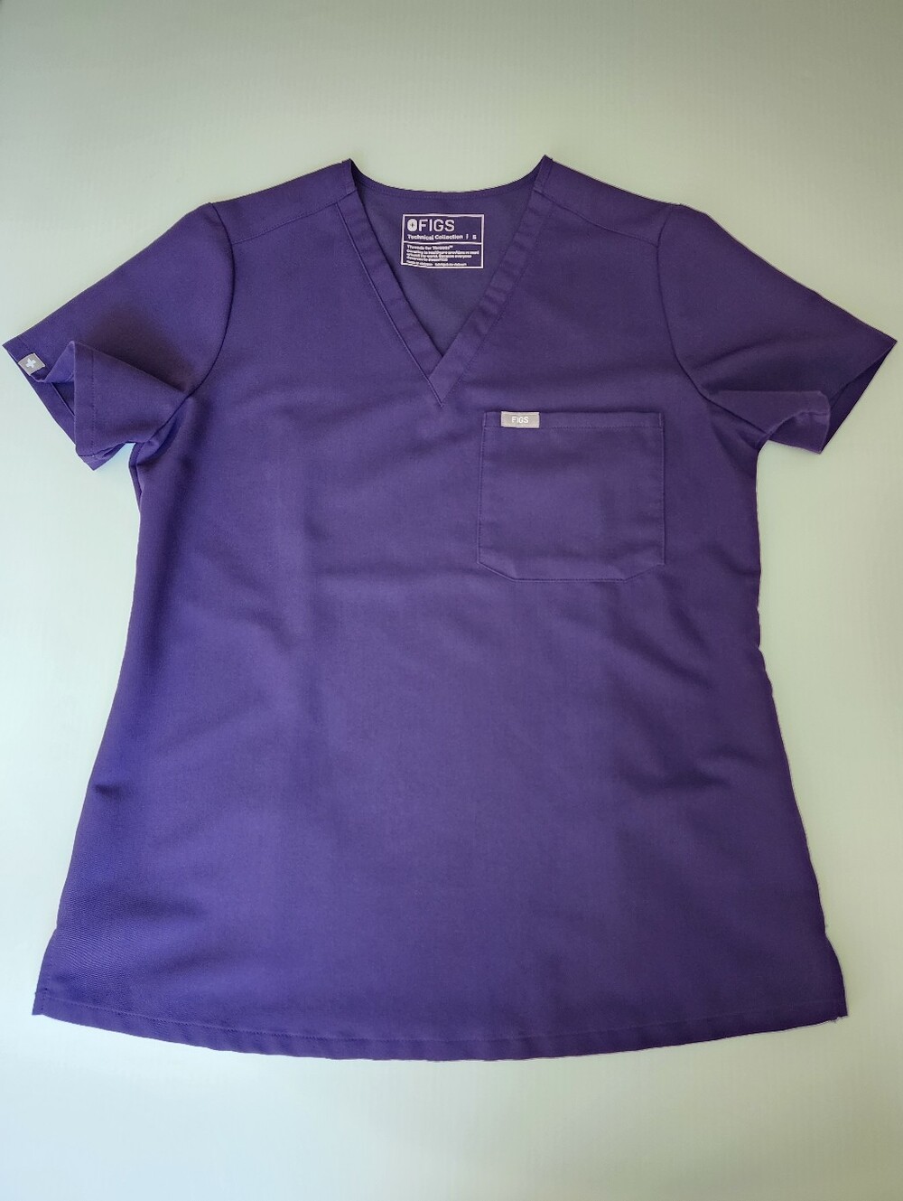 Figs Small Purple Jam Catarina Scrub Top